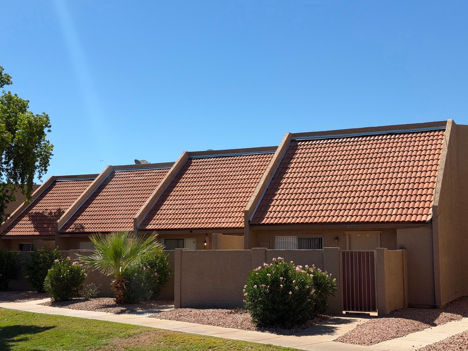 Finished tile roof installation in Phoenix, AZ